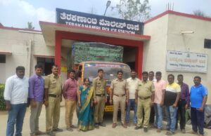 ಅಕ್ರಮವಾಗಿ ಸಾಗಿಸುತಿದ್ದ ಅನ್ನಭಾಗ್ಯ ಅಕ್ಕಿ ವಶ