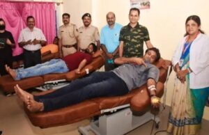 ರಕ್ತದಾನ ಮಾಡಿದ ಮಾಜಿ ಕ್ರಿಕೆಟಿಗ ಜಾವಗಲ್ ಶ್ರೀನಾಥ್
