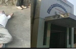 ಎನ್ ಟಿಎಂ ಶಾಲೆ ಸ್ಥಳಾಂತರ: ಪೀಠೋಪಕರಣ ವಾಹನಕ್ಕೆ ಅಡ್ಡ ಮಲಗಿ ಪ್ರತಿಭಟನೆ