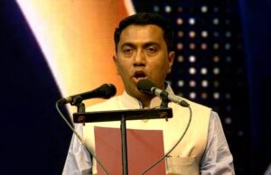 ಗೋವಾ ಮುಖ್ಯಮಂತ್ರಿಯಾಗಿ ಪ್ರಮೋದ್ ಸಾವಂತ್ ಪ್ರಮಾಣ ವಚನ ಸ್ವೀಕಾರ