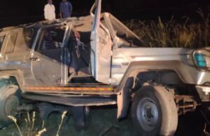 ಚಾಲಕನ ನಿಯಂತ್ರಣ ತಪ್ಪಿ ಟ್ರ್ಯಾಕ್ಸ್ ಪಲ್ಟಿ: ಐವರ ಸಾವು