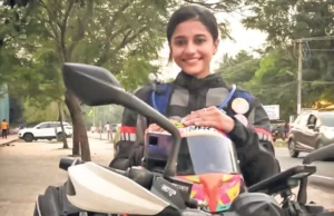 ಬೈಕ್ ನಲ್ಲಿ ಏಕಾಂಗಿಯಾಗಿ ಭಾರತ ಪರ್ಯಟನೆ ಕೈಗೊಂಡ 21ರ ಯುವತಿ: 8,040 ಕಿ.ಮೀ. ಪ್ರಯಾಣ