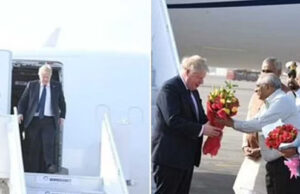 ಇಂಗ್ಲೆಂಡ್ ಪ್ರಧಾನಿ ಎರಡು ದಿನಗಳ ಭಾರತ ಭೇಟಿ: ಅಹ್ಮದಾಬಾದ್ ಗೆ ಆಗಮನ