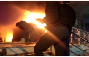 ದಿನಸಿ ಅಂಗಡಿಯಲ್ಲಿ ಅಗ್ನಿ ಅವಘಡ