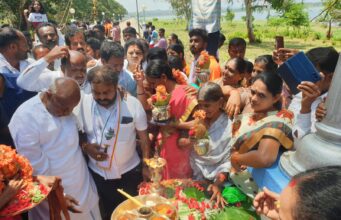 ಜೆಡಿಎಸ್ ನ ಜನತಾ ಜಲಧಾರೆಗೆ ಚಾಲನೆ ನೀಡಿದ ಹೆಚ್.ಡಿ.ದೇವೆಗೌಡ