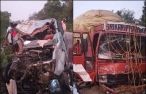 ಭೀಕರ ಅಪಘಾತ: ನವ ವರ ಸೇರಿ ಮೂವರು ಸ್ಥಳದಲ್ಲೇ ಸಾವು