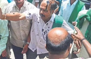 ಕೋಡಿಹಳ್ಳಿ ಚಂದ್ರಶೇಖರ್ ಜೆಡಿಎಸ್ ಕಾರ್ಯಕರ್ತರಿಂದ ಮಸಿ ದಾಳಿ: 8 ಮಂದಿ ಬಂಧನ