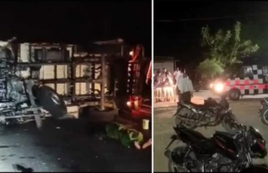 ಆಂಧ್ರ ಪ್ರದೇಶದಲ್ಲಿ ಭೀಕರ ಅಪಘಾತ: 6 ಮಂದಿ ಮೃತ; 10 ಮಂದಿಗೆ ಗಾಯ