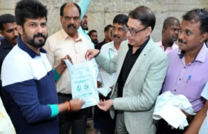 ಡಿಎಫ್ಆರ್ಎಲ್ ನಿಂದ ಪರಿಸರ ಸ್ನೇಹಿ ಪ್ಲಾಸ್ಟಿಕ್ ಚೀಲ ಸಂಶೋಧನೆ: ಚಾಮುಂಡಿ ಬೆಟ್ಟಕ್ಕೆ 5 ಸಾವಿರ ಬ್ಯಾಗ್ ಕೊಡುಗೆ