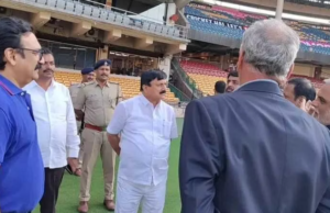 ಜೂ.19 ರಂದು ಬೆಂಗಳೂರಿನಲ್ಲಿ ಟಿ20 ಪಂದ್ಯ: ಗೃಹ ಸಚಿವ ಅರಗ ಜ್ಞಾನೇಂದ್ರರಿಂದ ಭದ್ರತೆ ಪರಿಶೀಲನೆ