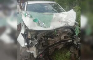 ಕಾರುಗಳ ಮುಖಾಮುಖಿ ಡಿಕ್ಕಿ: ಪತಿ- ಗರ್ಭಿಣಿ ಪತ್ನಿ ಸಾವು