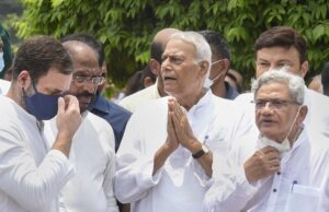 ರಾಷ್ಟ್ರಪತಿ ಚುನಾವಣೆ: ವಿರೋಧ ಪಕ್ಷದ ಅಭ್ಯರ್ಥಿ ಯಶವಂತ್ ಸಿನ್ಹಾ ನಾಮಪತ್ರ ಸಲ್ಲಿಕೆ