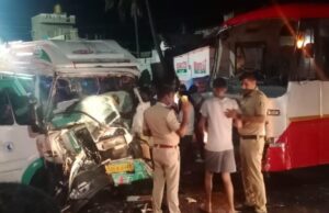 ಕೆಎಸ್ ಆರ್ ಟಿಸಿ ಬಸ್- ಟೆಂಪೋ ಮುಖಾಮುಖಿ ಢಿಕ್ಕಿ: ಓರ್ವ ಸಾವು