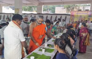 ಚಾಮುಂಡಿ ಬೆಟ್ಟದಲ್ಲಿ 70 ಸಾವಿರ ಜನರಿಗೆ ದಾಸೋಹ