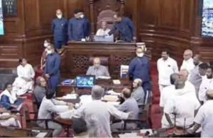 ಸದನದಲ್ಲಿ ಗದ್ದಲ, ಕೋಲಾಹಲ: ವಿಪಕ್ಷಗಳ 19 ಸದಸ್ಯರ ಅಮಾನತು