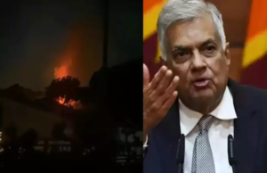 ಶ್ರೀಲಂಕಾ ಪ್ರಧಾನಿ ರನಿಲ್ ವಿಕ್ರಮ ಸಿಂಘೆ ರಾಜೀನಾಮೆ: ಖಾಸಗಿ ನಿವಾಸಕ್ಕೆ ಬೆಂಕಿ