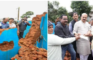 ಮಡಿಕೇರಿ: ಮಳೆಪೀಡಿತ ಪ್ರದೇಶಗಳಿಗೆ ಸಿಎಂ ಬೊಮ್ಮಾಯಿ ಭೇಟಿ- ಪರಿಹಾರ ಚೆಕ್ ವಿತರಣೆ