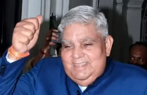 ಭಾರತದ ನೂತನ ಉಪರಾಷ್ಟ್ರಪತಿಯಾಗಿ ಜಗದೀಪ್ ಧನಕರ್ ಆಯ್ಕೆ