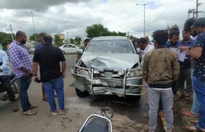 ಆರ್.ಟಿ.ನಗರ ರಿಂಗ್ ರಸ್ತೆ ಜಂಕ್ಷನ್ ನಲ್ಲಿಅಪಘಾತ