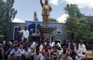 ದಲಿತ ಬಾಲಕನ ಹತ್ಯೆ ಖಂಡಿಸಿ ಪ್ರತಿಭಟನೆ