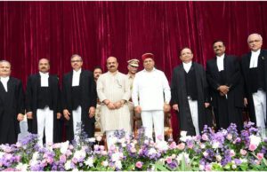 ಕರ್ನಾಟಕ ಹೈಕೋರ್ಟ್ನ ಐವರು ಹೆಚ್ಚುವರಿ ನ್ಯಾಯಮೂರ್ತಿಗಳಿಗೆ ರಾಜ್ಯಪಾಲರಿಂದ ಪ್ರಮಾಣ ವಚನ ಬೋಧನೆ