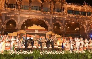 ಸ್ವಾತಂತ್ರ್ಯದ ಅಮೃತ ಮಹೋತ್ಸವ: ಅರಮನೆ ಆವರಣದಲ್ಲಿ ಮೇಳೈಸಿದ ಸಾಂಸ್ಕೃತಿಕ ವೈಭವ
