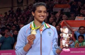 ಕಾಮನ್ವೆಲ್ತ್ನಲ್ಲಿ ಚಿನ್ನದ ಪದಕಕ್ಕೆ ಕೊರಳೊಡ್ಡಿದ ಪಿ.ವಿ.ಸಿಂಧು