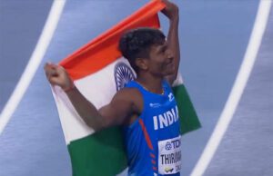 ವಿಶ್ವ ಅಥ್ಲೆಟಿಕ್ಸ್ ಚಾಂಪಿಯನ್ಷಿಪ್: ತ್ರಿಪಲ್ ಜಂಪ್ ನಲ್ಲಿ ಬೆಳ್ಳಿ ಗೆದ್ದ ಸೆಲ್ವ ಪಿ. ತಿರುಮಾರನ್