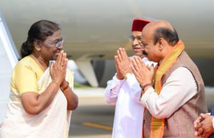 ದಸರಾ: ಮೈಸೂರಿಗೆ ಆಗಮಿಸಿದ ರಾಷ್ಟ್ರಪತಿ ದ್ರೌಪದಿ ಮುರ್ಮು