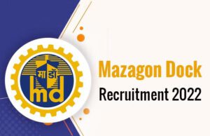 ಮಝಗಾನ್ ಡಾಕ್ ಶಿಪ್’ಬಿಲ್ಡರ್ಸ್’ನಲ್ಲಿ 1041 ಹುದ್ದೆಗಳಿಗೆ ಅರ್ಜಿ ಆಹ್ವಾನ