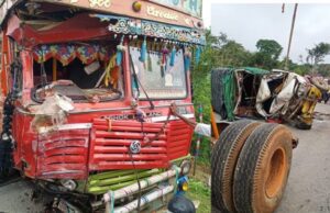 ಕುಣಿಗಲ್: ಲಾರಿ – ಬೊಲೆರೊ ನಡುವೆ ಡಿಕ್ಕಿ: ಓರ್ವ ಸಾವು