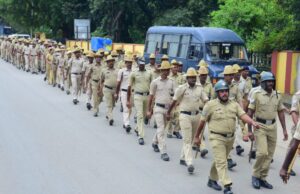 ಮೇಲಧಿಕಾರಿಗಳ ಆಜ್ಞೆ ಮೇರೆಗೆ ಶಾಂತಿಯುತ ಮತದಾನಕ್ಕೆ ಸಿದ್ಧತೆ ಮಾಡಿಕೊಂಡ ಪೊಲೀಸ್ ಪಡೆ