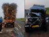 ಕಬ್ಬು ಸಾಗಣೆ ಮಾಡುತ್ತಿದ್ದ ಟ್ರ್ಯಾಕ್ಟರ್’ಗೆ ಕ್ರೂಸರ್ ಡಿಕ್ಕಿ: ದಂಪತಿ ಸಾವು