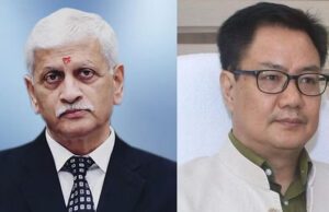 ಉತ್ತರಾಧಿಕಾರಿ ಶಿಫಾರಸ್ಸು ಮಾಡಲು ಸಿಜೆಐ ಯು ಯು ಲಲಿತ್’ಗೆ ಪತ್ರ ರವಾನಿಸಿದ ಕಾನೂನು ಸಚಿವ ಕಿರೆನ್ ರಿಜಿಜು