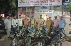 ಮೈಸೂರು ಪೊಲೀಸರ ಭರ್ಜರಿ ಬೇಟೆ: ವಿವಿಧ ಪ್ರಕರಣಗಳಲ್ಲಿ ಭಾಗಿಯಾಗಿದ್ದ 13 ಮಂದಿ ಬಂಧನ