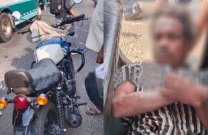 ಬೈಕ್ ಡಿಕ್ಕಿಯಾಗಿ ಪಾದಾಚಾರಿ ಸಾವು