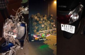 ಕೆಟ್ಟು ನಿಂತ ಲಾರಿಗೆ ಸ್ಕೂಟರ್ ಡಿಕ್ಕಿ: ಓರ್ವ ಸಾವು