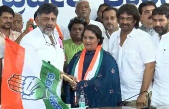 ಅಧಿಕೃತವಾಗಿ ಕಾಂಗ್ರೆಸ್ ಸೇರ್ಪಡೆಗೊಂಡ ಗೀತಾ ಶಿವರಾಜ್ ಕುಮಾರ್