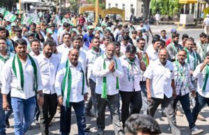 ಕೃಷ್ಣರಾಜ ಕ್ಷೇತ್ರ: ಜೆಡಿಎಸ್ ಅಭ್ಯರ್ಥಿ ಕೆ.ವಿ. ಮಲ್ಲೇಶ್ ನಾಮಪತ್ರ ಸಲ್ಲಿಕೆ