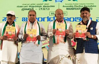 ವಿಧಾನಸಭಾ ಚುನಾವಣೆ: ಕಾಂಗ್ರೆಸ್ ಪ್ರಣಾಳಿಕೆ ಬಿಡುಗಡೆ