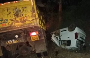 ಟಿಪ್ಪರ್ – ಕಾರು ನಡುವೆ ಅಪಘಾತ: ಇಬ್ಬರು ಸಾವು