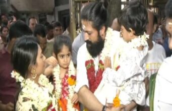 ಮೈಸೂರು: ನಂಜನಗೂಡಿಗೆ ನಟ ಯಶ್ ದಂಪತಿ ಭೇಟಿ