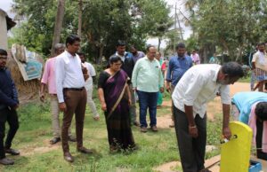 ಮಿರ್ಲೆ ಗ್ರಾಪಂಗೆ ಜಿಪಂ ಸಿಇಓ ಭೇಟಿ