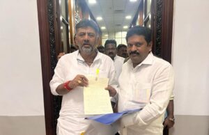 ಮರದೂರು-2 ಏತ ನೀರಾವರಿ ಯೋಜನೆ ಅನುಷ್ಟಾನಕ್ಕೆ ಇರುವ ತಾತ್ಕಾಲಿಕ ತಡೆ ತೆರವುಗೊಳಿಸುವಂತೆ ಡಿಕೆಶಿ ಗೆ ಹೆಚ್.ಪಿ.ಮಂಜುನಾಥ್ ಮನವಿ