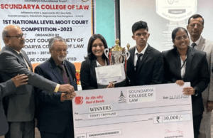 ರಾಷ್ಟ್ರಮಟ್ಟದ ಮೂಟ್ ಕೋರ್ಟ್ ಸ್ಪರ್ಧೆ 2023: ಮೈಸೂರು ಜೆಎಸ್ ಎಸ್ ಕಾನೂನು ಕಾಲೇಜು ವಿದ್ಯಾರ್ಥಿಗಳಿಗೆ ಪ್ರಥಮ ಸ್ಥಾನ