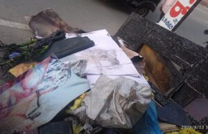 ಬ್ಯೂಟಿ ಪಾರ್ಲರ್ ಅಂಗಡಿಯಲ್ಲಿ ಶಾರ್ಟ್ ಸರ್ಕ್ಯೂಟ್ ನಿಂದ ಅಗ್ನಿ ದುರಂತ