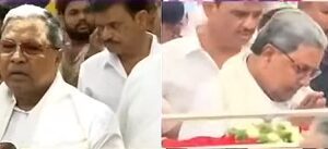 ಸ್ಪಂದನಾ ಪಾರ್ಥೀವ ಶರೀರದ ಅಂತಿಮ ದರ್ಶನ ಪಡೆದ ಸಿಎಂ ಸಿದ್ಧರಾಮಯ್ಯ