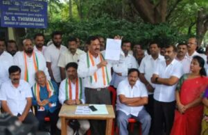 ಪ್ರತಾಪ್ ಸಿಂಹ ಕಚೇರಿ ಮುತ್ತಿಗೆಗೆ ಯತ್ನಿಸಿದ ಕೆಪಿಸಿಸಿ ವಕ್ತಾರ ಎಂ. ಲಕ್ಷ್ಮಣ್