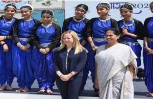 ಇಟಲಿ ಪ್ರಧಾನಿ ಜಾರ್ಜಿಯಾ ಮೆಲೋನಿಯನ್ನು ಬರಮಾಡಿಕೊಂಡ ಶೋಭಾ ಕರಂದ್ಲಾಜೆ