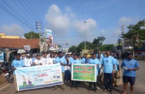 ಶ್ರೀರಾಂಪುರ ಪ.ಪಂ.ವ್ಯಾಪ್ತಿಯ 4 ಕಿ.ಮಿ. ರಿಂಗ್ ರಸ್ತೆ ಸ್ವಚ್ಛಗೊಳಿಸುವ ಮೂಲಕ ಗಾಂಧಿ ಜಯಂತಿ ಆಚರಣೆ